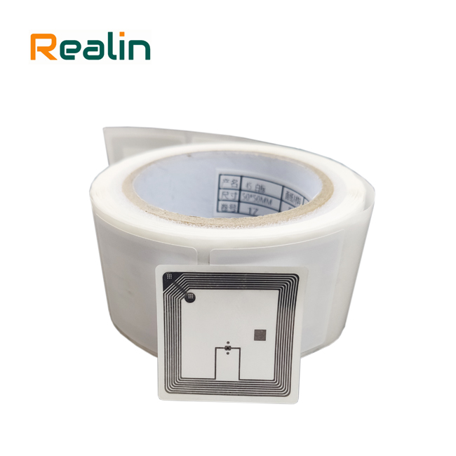 50x50mm Icode Slix RFID Label for Library Book Management