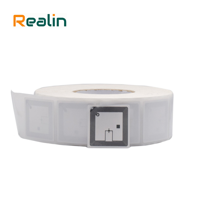 50x50mm Icode Slix RFID Label for Library Book Management