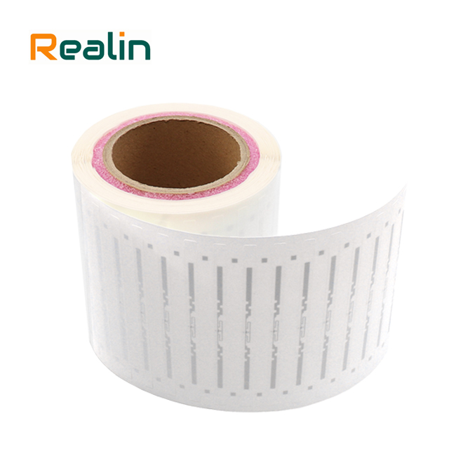 125x7mm UHF RFID library label U8 U9